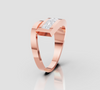 RADIANT STRIP DIAMOND RING