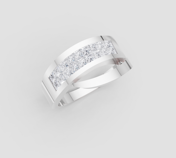 RADIANT STRIP DIAMOND RING