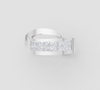 RADIANT STRIP DIAMOND RING