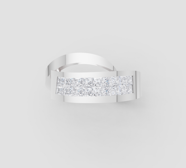 RADIANT STRIP DIAMOND RING