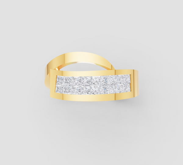 RADIANT STRIP DIAMOND RING