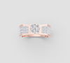 SQUARE CLUSTER DIAMOND RING