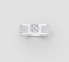 SQUARE CLUSTER DIAMOND RING