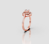 ROYAL HALO BAGUETTE RING