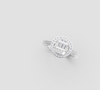 ROYAL HALO BAGUETTE RING