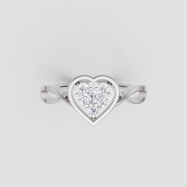 HALO HEART RING