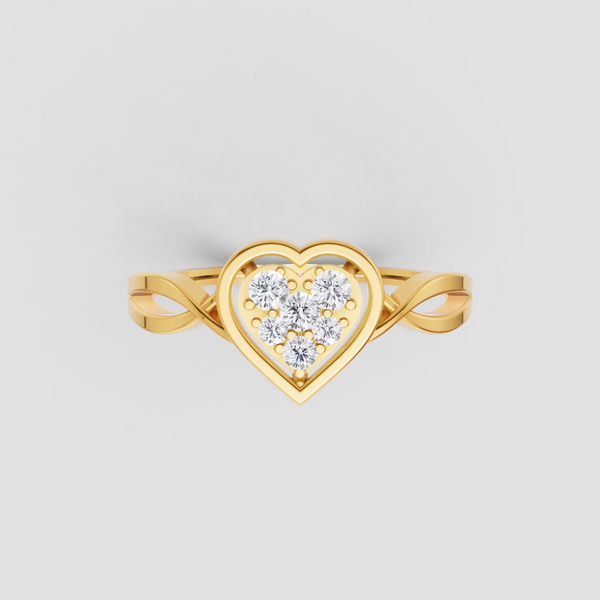HALO HEART RING