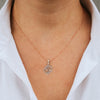RADIANT CURVE PENDANT WITH EARING