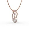 RAIDIANT CURVE DROP PENDANT WITH EARINGS