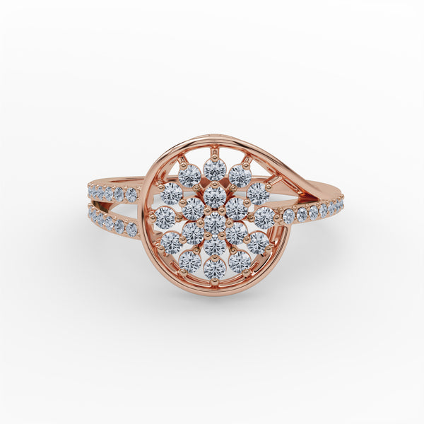 Delicate Contemporary Diamond Ring