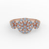 Triple Blossom Diamond Ring