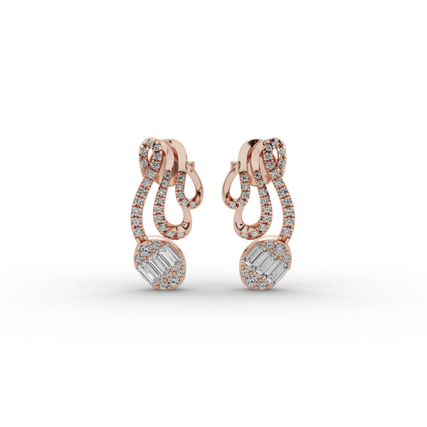 RAIDIANT CURVE DROP PENDANT WITH EARINGS