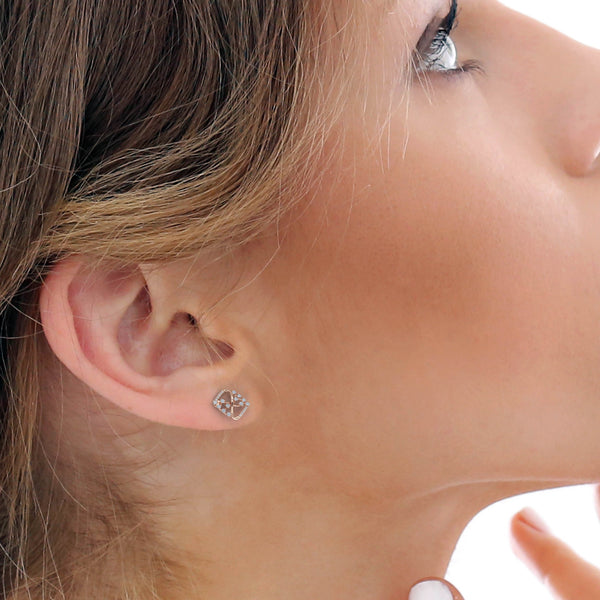 RADIANT CURVE PENDANT WITH EARING