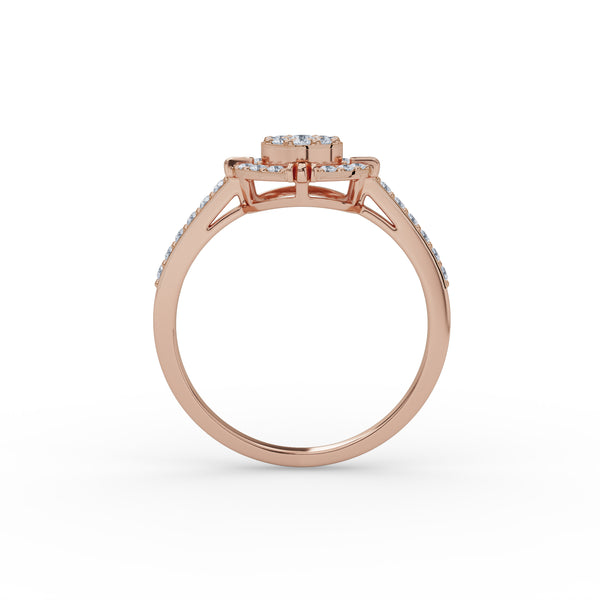 Ecliptic Aura Diamond Ring