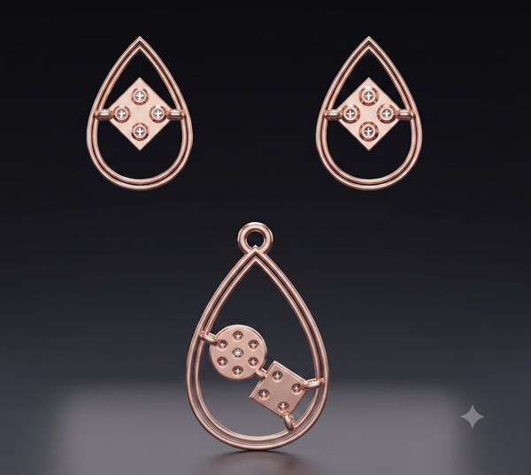 CELESTIA DROP PENDANT SET