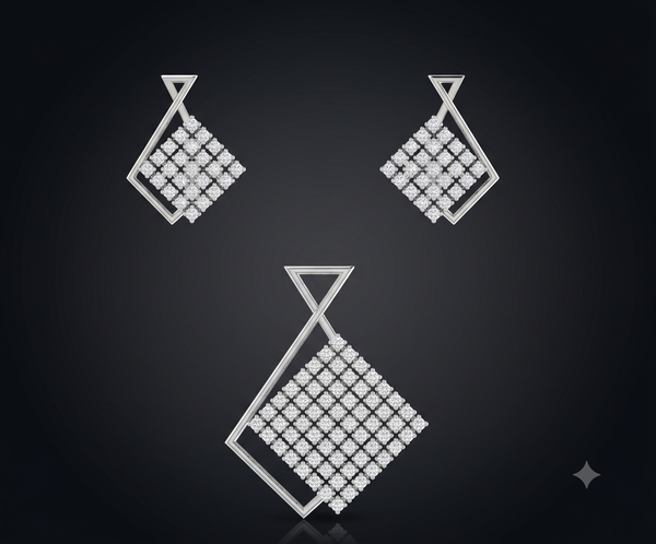DIAMOND DRIFT PENDANT SET
