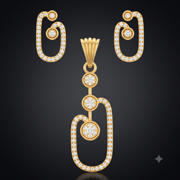 TRINITY LINK PENDANT SET
