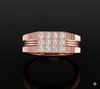 Regal Crossline Diamond Cluster Ring