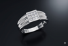 Royal Square Diamond Gents Ring