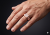 Diamond Grid Panel Gents Ring