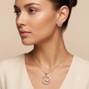 CIRCLE BLOOM PENDANT SET
