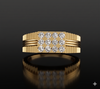 Regal Crossline Diamond Cluster Ring