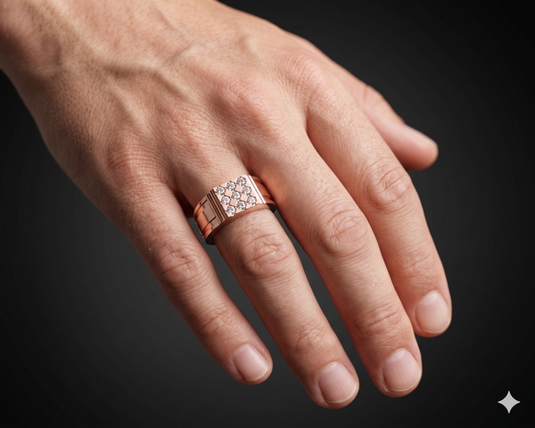 Luxe Diamond Panel Ring