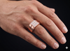 Apex Double Band Cluster Ring