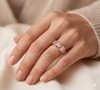 CROWN CURVE SOLITAIRE RING