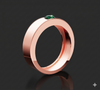 EMERALD MALE SOLITAIRE BAND