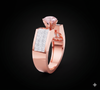 CURVE CLUSTER SOLITAIRE BAND