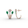 Emerald Bloom Diamond Earrings