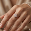 ROHMBUS NET DIAMOND RING