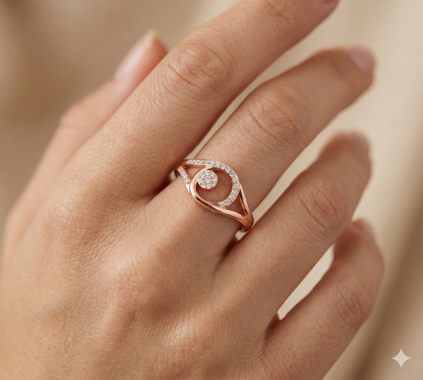 SPARKLING CIRCLE DIAMOND RING