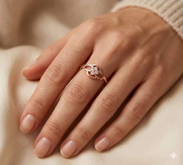TWISTED BLOOM DIAMOND RING