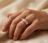 RADIANT STRIP DIAMOND RING