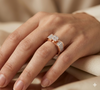SQUARE CLUSTER DIAMOND RING
