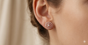 GALAXY TWIST STUDS EARING