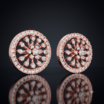 DIAMOND SUNFLOWER STUDS EARING