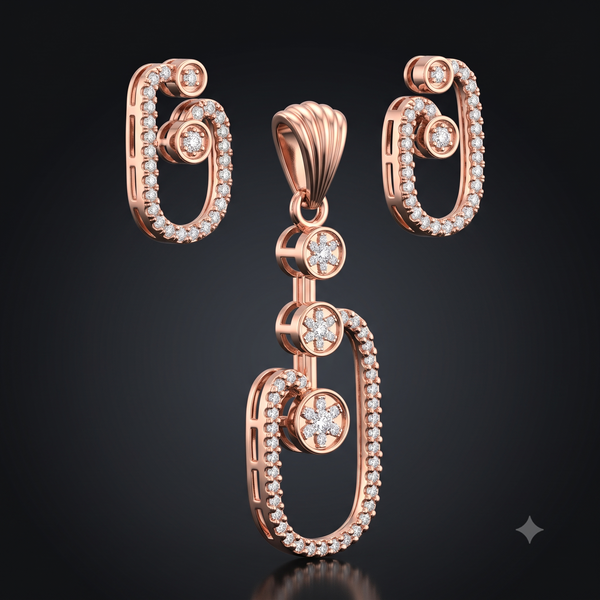 TRINITY LINK PENDANT SET