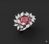 Royal Ruby Floral Ring