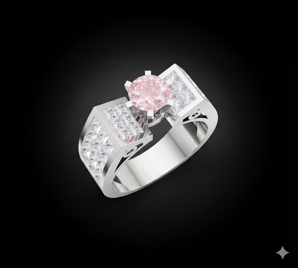 CROWN CURVE SOLITAIRE RING