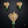 EMERALD HEART RAIDIANCE PENDANT SET
