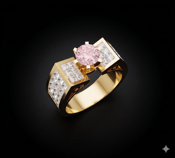 CROWN CURVE SOLITAIRE RING