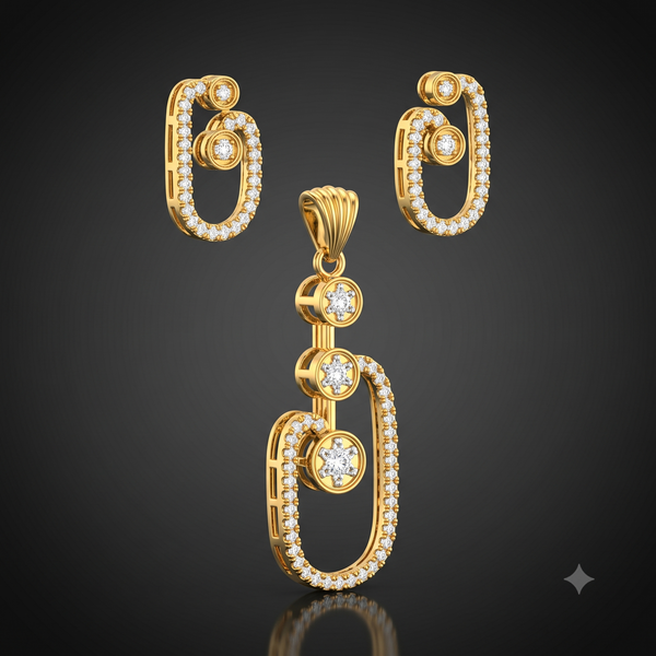 TRINITY LINK PENDANT SET