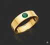 EMERALD MALE SOLITAIRE BAND