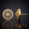 DIAMOND SUNFLOWER STUDS EARING