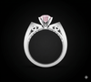 CROWN CURVE SOLITAIRE RING
