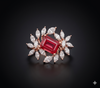 Royal Ruby Floral Ring