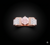 CURVE CLUSTER SOLITAIRE BAND
